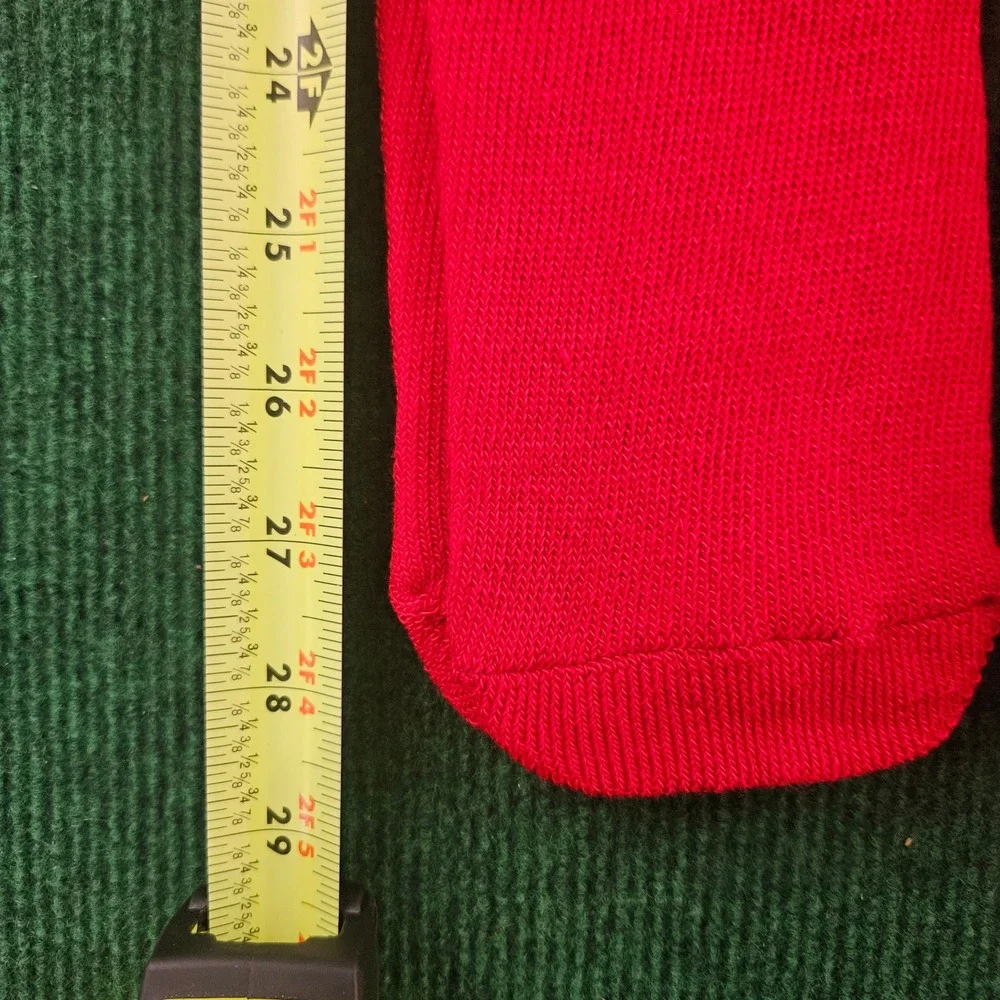 Lot of 7 Red Knee‎ High Socks Athletic Sports Performance